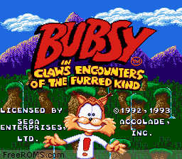 Bubsy Screen Shot 1