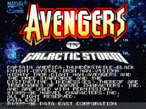 Avengers In Galactic Storm (US) Screen Shot 1