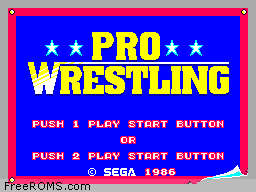 Pro Wrestling Screen Shot 1