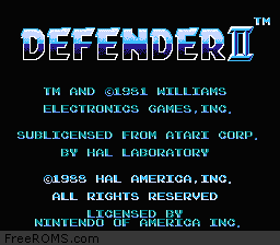 Defender II Screen Shot 1