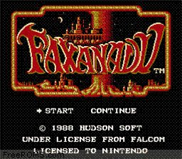 Faxanadu Screen Shot 1