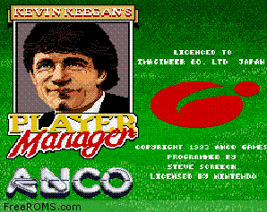 Kevin Keegan's Player Manager Screen Shot 1